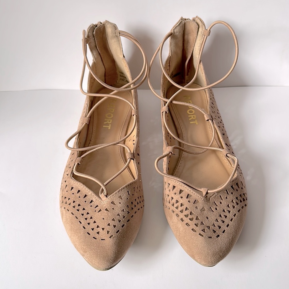 Women’s flats shoes, Tan/beige color, size 7